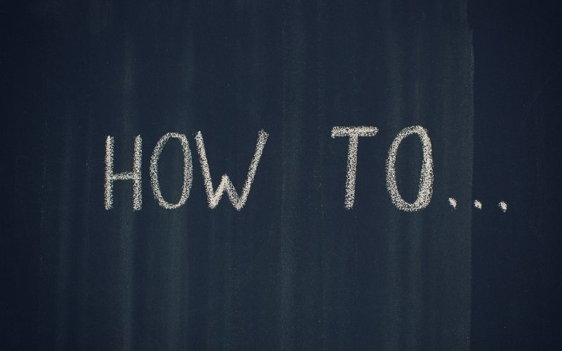 「HOW TO」の文字画像